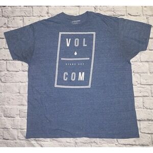 Men's Size XXL Volcom Saturday‎ Short Sleeve Blue T-Shirt, *read